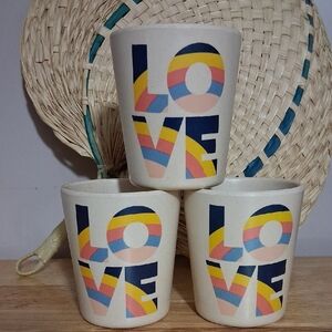 Pillowfort Speckled Cream Bamboo Melamine Cup